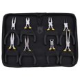 thumbnail image 1 of For 8pcs Mini Pliers Set Long Nose With Teeth Flat Jaw Round Curve Needle Diagonal Nose Wire End, 1 of 5