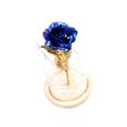 thumbnail image 1 of Rose In Glass Dome Wooden Base Led Glass Dome with Flower Lamps Blue, 1 of 9