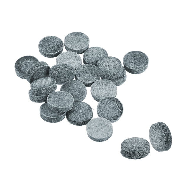 Puntas de Taco de Billar Uxcell de 12 mm de Diámetro, Paquete de 20, Color Gris