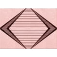 thumbnail image 1 of Ahgly Company Machine Washable Indoor Rectangle Transitional Indian Red Area Rugs, 8' x 10', 1 of 7
