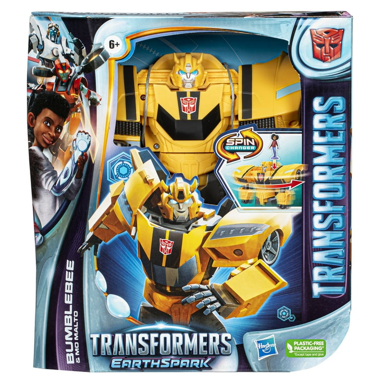 Transformers EarthSpark Spin Changer Bumblebee and Mo Malto