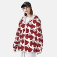 thumbnail image 3 of Fotbe Cute Red Crab Chaqueta con Protección Solar UPF 50+ para Hombre y Mujer, Camisa con Capucha y Bolsillos-Large, 3 of 7