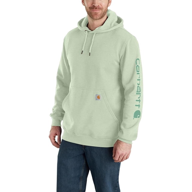 Carhartt Mens Loose Fit Midweight Logo Sleeve Graphic Sweatshirt
