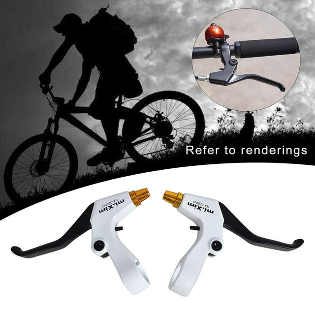 1 par multicolores izquierdo derecho ligero V adaptaciónción a todos los diámetro 22mm manilr partes pancas panca de de mano 2,5 Negro bnco dorado DYNWAVEMX Palancas de freno de bicicleta
