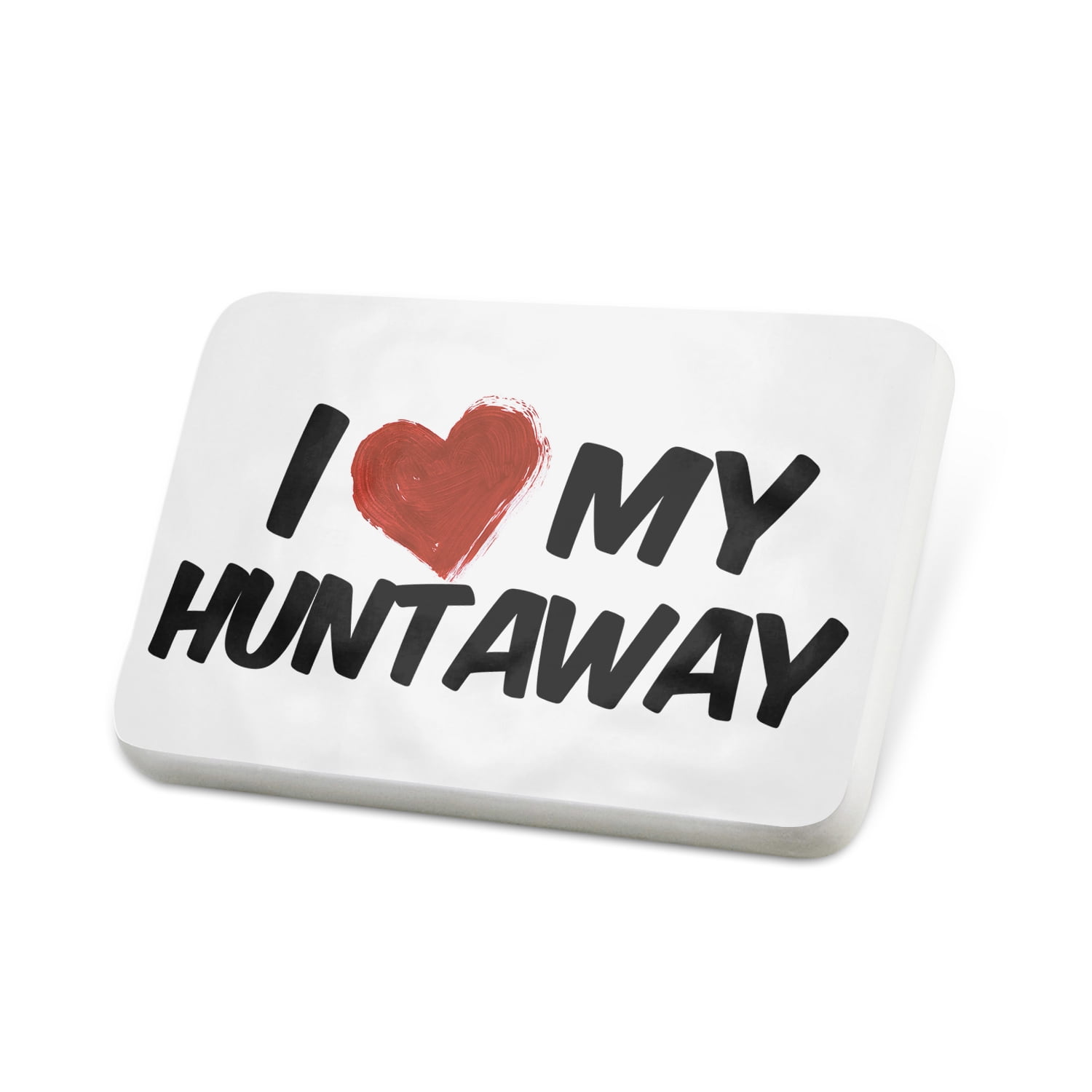 Porcelein Pin I Love my Huntaway Dog from New Zealand Lapel Badge