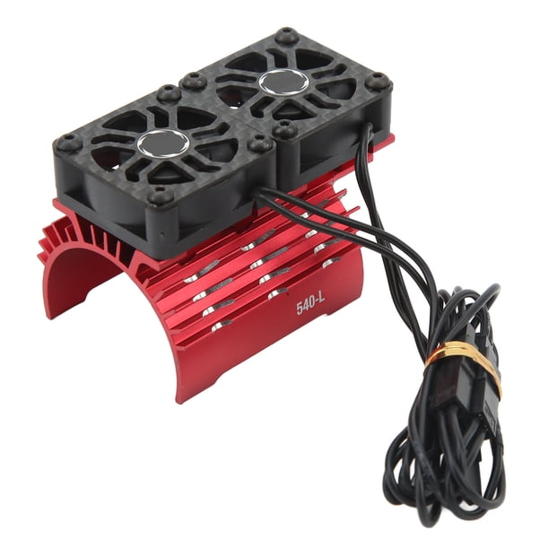 Disipador De Calor Para Motor De Coche RC, 28000 RPM 8,4 V 36 Mm Disipador De Calor De Refrigeración Del Ventilador Del Motor RC Con Ventiladores De Refrigeración Duales Cubierta