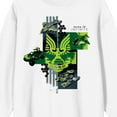 thumbnail image 2 of Halo Infinite UNSC Battle Vehicle Crew Neck Long Sleeve White Adult Sweatshirt, 2 of 3