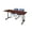 Cherry / Blue, variant on Romig Axis-Pro 48 x 30 in. T-Base Training Seminar Table- Grey, 2 Zeng Stack Chairs- Grey