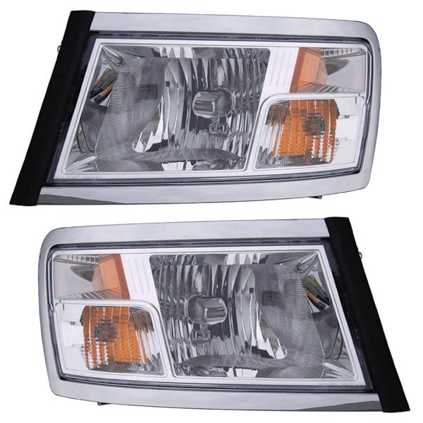 Dakota Truck Headlight Headlamp Chrome Head Light Lamp Left Right Side
