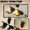 thumbnail image 6 of 2025 3 Packs Halloween Decorations Indoor,Wall Mounted Creepy Reaching Hands with Lighted Candles,Hand Horror Decorations Aesthetic Goth Gothic Hanging Wall Art Home,Sculpture Prop(Style A), 6 of 6