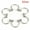 Silver, variant on 10PCS Stainless Steel Horseshoe Bar Lip Nose Septum Ear Ring Stud Piercing S WY4-10mm-Silver