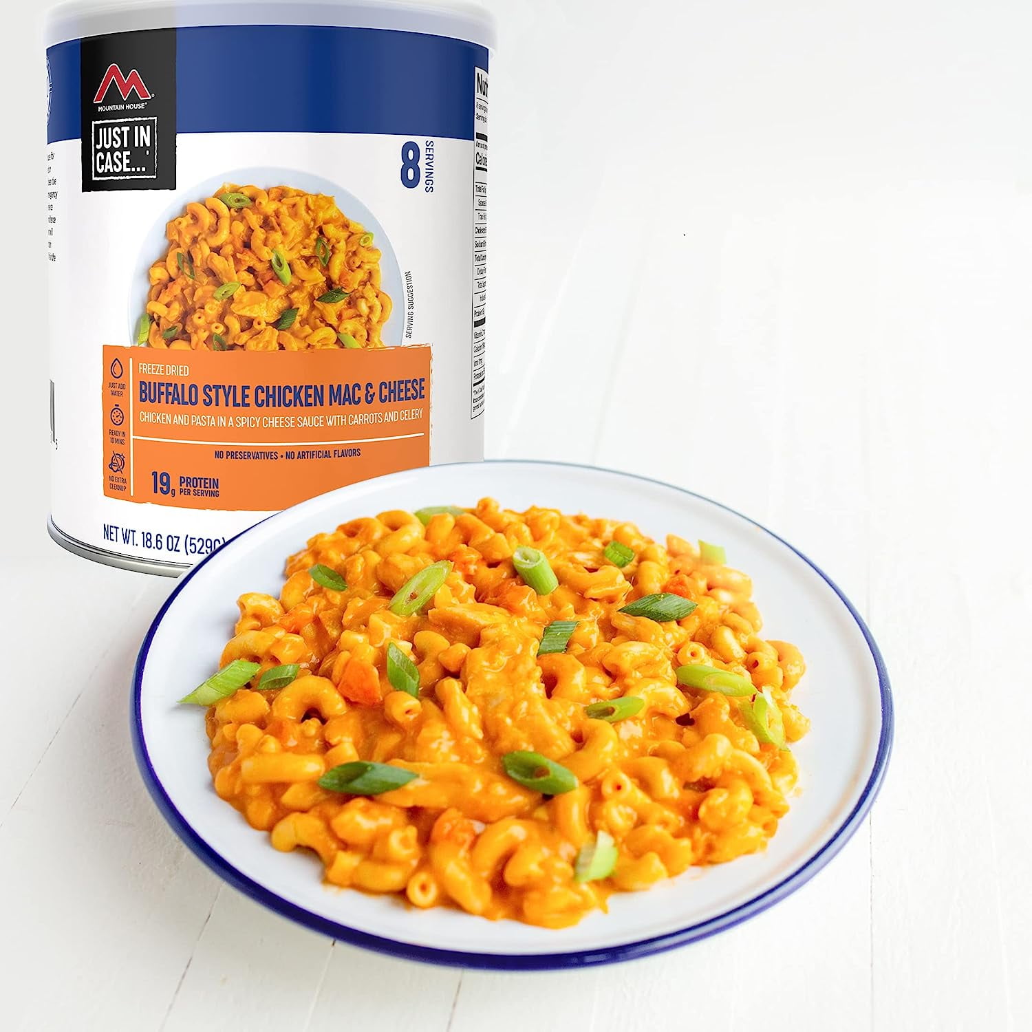Mountain House Quick Prep Food Emergency Camping Food, Can, Buffalo Style Chicken Mac & Cheese
