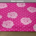 thumbnail image 6 of Ambesonne Hot Pink Place Mats Set of 4, Vintage Roses Love Dot, Standard Size, Hot Pink Pale Pink White, 6 of 6