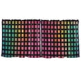 thumbnail image 7 of Yayeee Kitchen Curtains Tier Set of 2 Light Filtering 57"x24" Over Sink Window Panels, Pink Block Pattern, 7 of 7