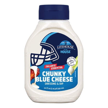 Litehouse Chunky Blue Cheese Dressing & Dip, 20 fl oz
