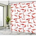thumbnail image 5 of Ambesonne Fish Shower Curtain, Koi Shoal Marine, 69"Wx84"L, Orange, 5 of 5
