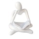 thumbnail image 2 of 2 Uds Estatua De Abstracto Escultura De Mesa Para Decoración Del Hogar Blanco Argent Argenta blanca Sunnimix Figura Pensador abstracto, 2 of 8
