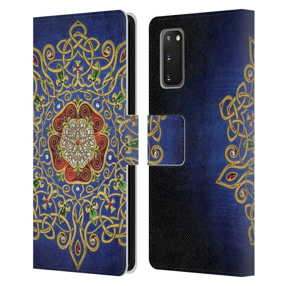 Head Case Designs Officially Licensed Brigid Ashwood Celtic Wisdom 3 Rose Leather Book Wallet Case Cover Compatible with Samsung Galaxy S20 / S20 5G