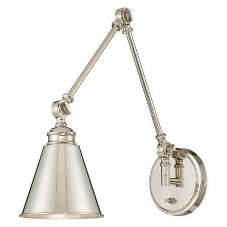 Lighthouse Brass Sconce - Savoy House Morland 9-961CP-1 Adjustable Wall Sconce