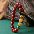 thumbnail image 2 of Cinnabar Bracelet Natural Five Gods Of Wealth Purple Gold, 2 of 2