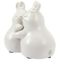 thumbnail image 4 of Masteelf Ceramic Bunny Bookends for Desktop Decoration White Pair Organize Books Prevent Falling, 4 of 8