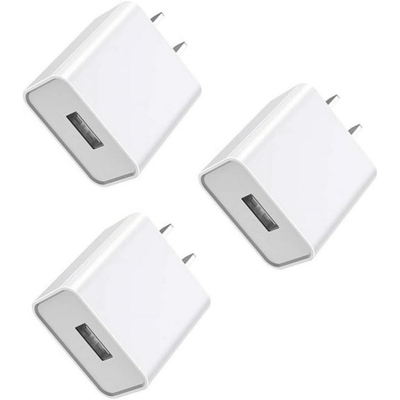5V 2A AC/DC Power Adapter for WyzeCam, Wyze Cam Pan, Kasa Cam, Dropcam, Nest Cam, Furbo Dog, YI Dome Wireless IP Security Camera USB Wall Charger Cord(3 Pack)