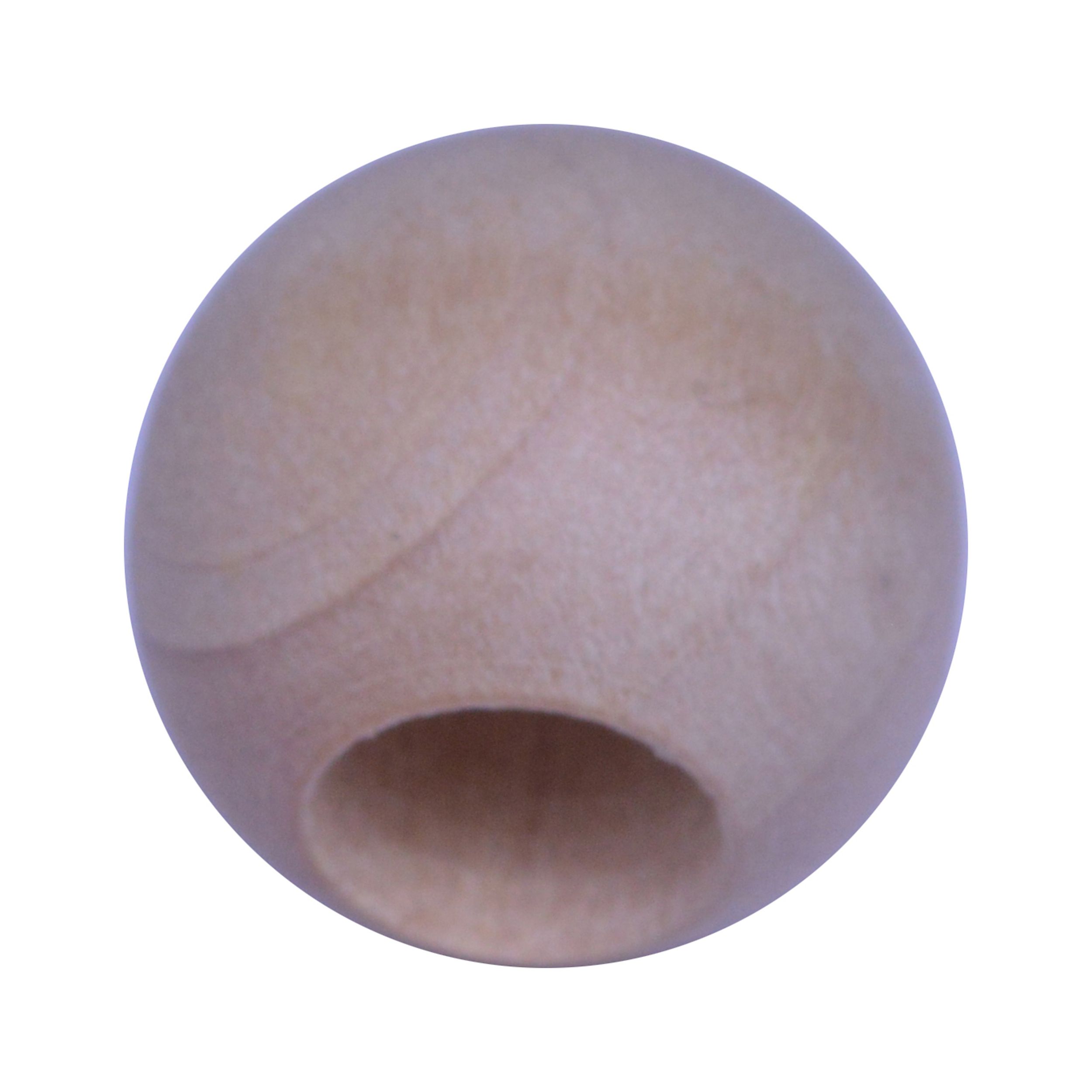50 Pack Wooden Beads for Paracord / Macrame Projects - Naked Pine 3/4'' - 3/8" Openning