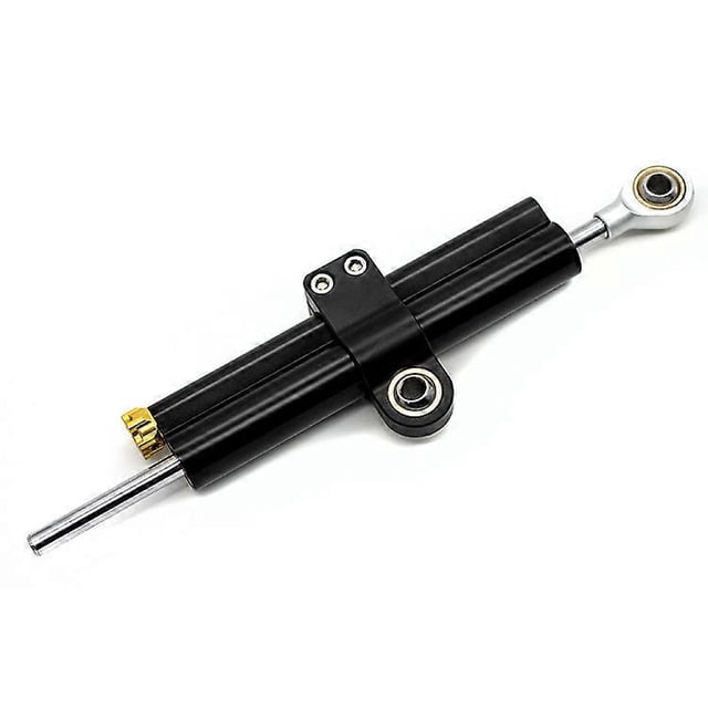 Black Motorcycle Steering Damper Double Tube Motorcycle Steering Damper For Suzuki, Anti-Shake Steering Pad