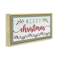 thumbnail image 3 of Stupell Industries Festive Christmas Phrase Holiday Painting Gold Floater Framed Canvas Art Print Wall Art, 25 x 11, 3 of 9