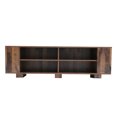 thumbnail image 3 of Aukfa TV Stand with Storage for TVs up to 65", Brown, 3 of 8