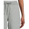 thumbnail image 2 of Athletic Works Women's and Women's Plus French Terry Bermuda Shorts, Sizes XS-4X, 2 of 5