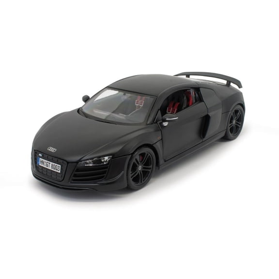 Audi R8 GT , Matte Black - Maisto 31395BK - 1/18 scale Diecast Model Toy Car