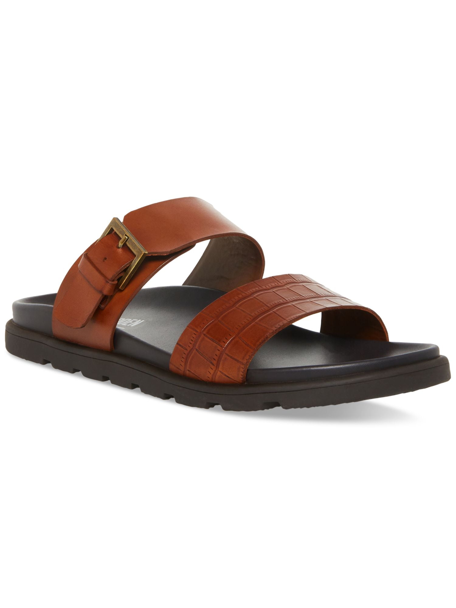 Steve Madden Corro Two-Strap Slide Tan Leather Mens US 10.5M Steve Madden Boardwalk Women main image 3