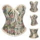 thumbnail image 1 of Faja reductora de cintura para mujer, con estampado de girasoles, estilo vintage, con tirantes de corsé, de poliéster, 1 of 9