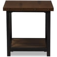 thumbnail image 3 of Bowery Hill 24" Square Metal End Table in Antiqued Black/Brown, 3 of 6