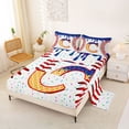 thumbnail image 2 of Erosebridal Kids Baseball Gaming Full Size Sheets, Cartoon Initial C Bed Sheets, 4-Piece, 2 of 5