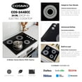 thumbnail image 5 of 24 in. Electric Ceramic Glass Cooktop with 4 Elements Dual Zone Element, 5 of 12