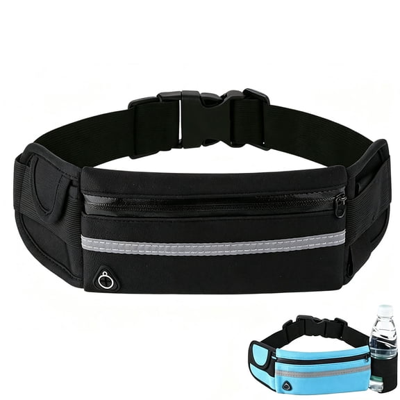 Anti-Theft Invisible Waist Bag, Money Belt for Travel, Lightweight & Breathable, Multi Outdoor Sports Waist Bag with Water Bottle Strap for Sports