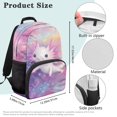 thumbnail image 7 of Aplkyhs School Backpack for Boys Girls Cute Axolotl Galaxy Ages 6-18 Large Capacity Multi Compartment Ergonomic Padded Adjustable Straps for Elementary Middle High School Daily Use, 7 of 7
