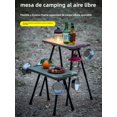 thumbnail image 4 of Juego de mesa y sillas tácticas portátiles de plástico ro para acampar al aire libre, picnic, juego de mesa de comedor pl..., 4 of 4