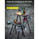 thumbnail image 4 of Juego de mesa y sillas tácticas portátiles de plástico ro para acampar al aire libre, picnic, juego de mesa de comedor pl..., 4 of 4