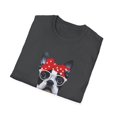 thumbnail image 4 of Retro Boston Terrier Dog Owner Gift	Vintage Funny Bostie Mom Cool Mama Graphic Men Women Unisex Softstyle T-Shirt, 4 of 4