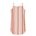 thumbnail image 6 of Idoravan Tank Tops for Women Women's Spring/Summer Sleeveless Stripe Spliced Loose Casual Halter Top, 6 of 7