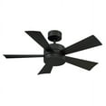 thumbnail image 3 of Wynd Indoor and Outdoor 5-Blade Smart Ceiling Fan 42in Matte White with 3000K LED Light Kit and Remote Control, 3 of 5