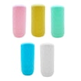 thumbnail image 2 of Homerr Silicone Bottle Cover 5Pcs Bottle Cover Reusable Stretchable Silicone Bottle Protector Leak-proof Bottle Holder for Travel Essentials Leak-proof Toiletry Cover, 2 of 9