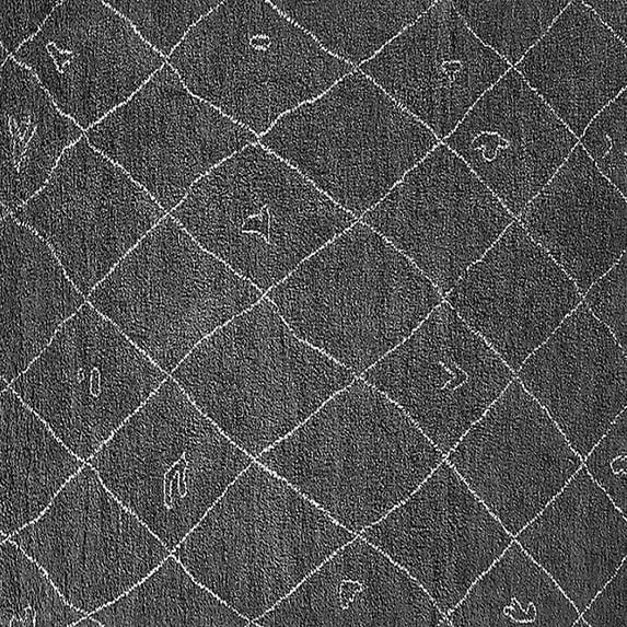 Ahgly Company Indoor Square Oriental Gray Industrial Area Rugs, 5' Square