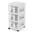 thumbnail image 2 of Life Story Classic 3 Shelf Storage Organizer Plastic Drawers, White (4 Pack), 2 of 8