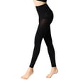 thumbnail image 5 of Manzi 2 Pairs Lady Run Resistant Control Top Panty Hose Opaque Tights Women's Blackout Tights, 5 of 7