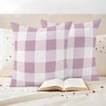 thumbnail image 4 of Pack of 2 Outdoor Pillow Covers 24x24 Inch Waterproof Pink Plaid Throw Pillow Covers,Decorative Couch Pillow Shams Protectors Spring Summer Farmhouse Buffalo Checkered Patio Cushion Pillowcases, 4 of 8