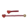 thumbnail image 2 of Heart Red White 2 Piece Crystal Magnetic Window Curtain Drapery Tie Back Clips - Hardware/Mount, 2 of 2